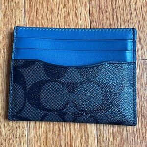 Men’s Coach Navy ID credit card Holder